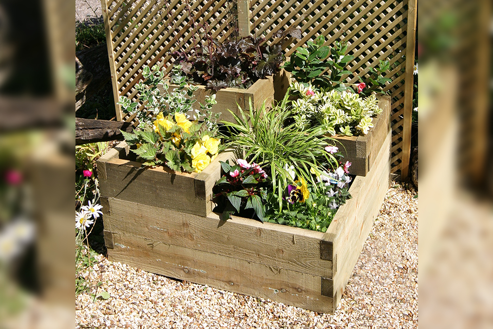 tiered garden beds